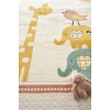 Yumuşak Dokuma Halı Zürafa Fil Figürlü Leke Tutmaz Bebek Odası Çocuk Odası Genç Odası Halısı FİL