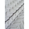 Bambu Gri Yumuşak Koltuk Örtüsü Kayma Yapmaz Yıkanabilir Süngerli ( 170x210) ZİGZAG GRİ