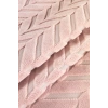 Bambu Pembe Yumuşak Koltuk Örtüsü Kayma Yapmaz Yıkanabilir Süngerli ( 170x210) ZİGZAG PEMBE