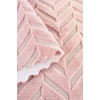 Bambu Pembe Yumuşak Koltuk Örtüsü Kayma Yapmaz Yıkanabilir Süngerli ( 170x210) ZİGZAG PEMBE