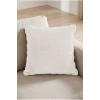 2li Bubble Tavşan Tüyü Beyaz Yastık Kırlent Kılıfı Çift Taraflı (43x43) BEYAZ