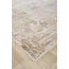 Eskitme Vintage Halı Krem Bambu Polyester Oturma Odası Salon Mutfak Halısı 12