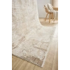 Eskitme Vintage Halı Krem Bambu Polyester Oturma Odası Salon Mutfak Halısı 12