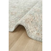Eskitme Vintage Çiçekli Halı Krem Mavi Bambu Polyester Oturma Odası Salon Mutfak Halısı 14