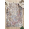 Eskitme Çok Renkli Vintage Çiçekli Halı Bambu Polyester Oturma Odası Salon Mutfak Halısı 1