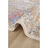 Eskitme Çok Renkli Vintage Çiçekli Halı Bambu Polyester Oturma Odası Salon Mutfak Halısı 1