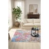 Eskitme Çok Renkli Vintage Halı Bambu Polyester Oturma Odası Salon Mutfak Halısı 2