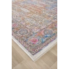 Çok Renkli Bordürlü Vintage Halı Bambu Polyester Oturma Odası Salon Mutfak Halısı 3