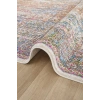 Çok Renkli Bordürlü Vintage Halı Bambu Polyester Oturma Odası Salon Mutfak Halısı 3