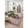 Çok Renkli Bordürlü Vintage Halı Bambu Polyester Oturma Odası Salon Mutfak Halısı 3