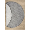 Gri Daire Yuvarlak Modern Dokuma Halı Bukleli GRİ DAİRE
