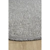 Gri Daire Yuvarlak Modern Dokuma Halı Bukleli GRİ DAİRE