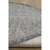Gri Daire Yuvarlak Modern Dokuma Halı Bukleli GRİ DAİRE
