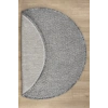 Gri Yumuşak Dokulu Yuvarlak Halı Kilim Salon Mutfak Koridor Yolluk Dokuma Makine Halısı 0010 DAİRE