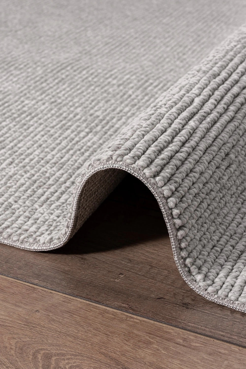 Gri Dokuma Halı Bukleli Salon Oturma Odası Yatak Çocuk Odası Koridor Halısı Yolluk Gri