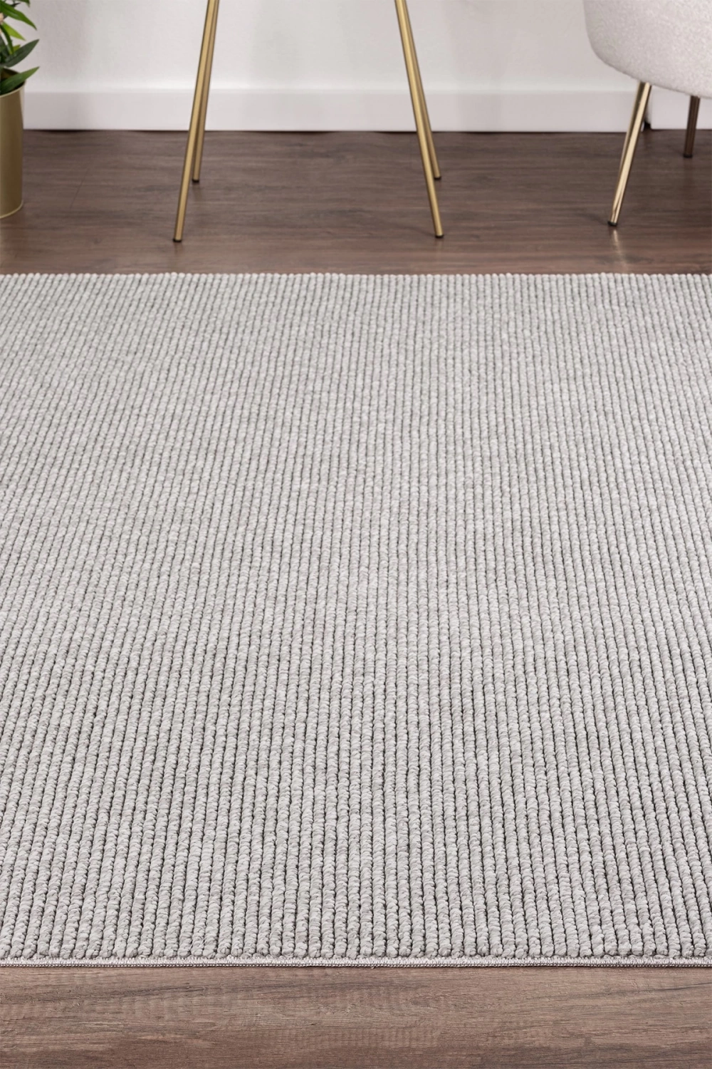 Gri Dokuma Halı Bukleli Salon Oturma Odası Yatak Çocuk Odası Koridor Halısı Yolluk Gri