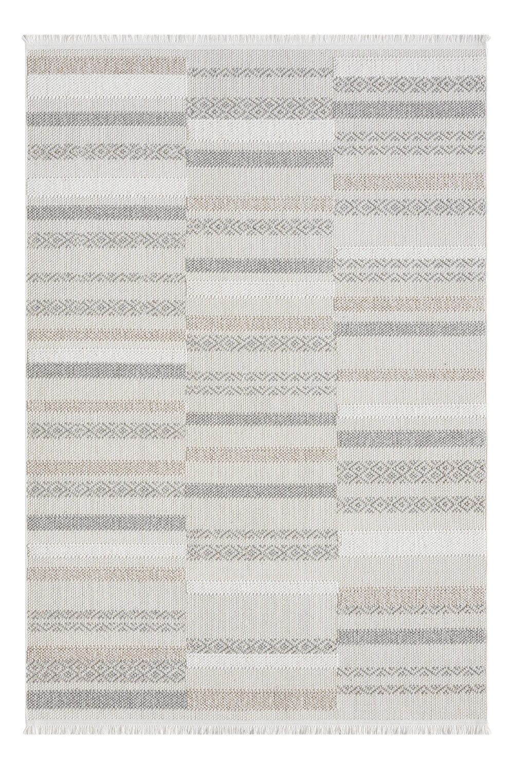 Beyaz Yumuşak Dokulu Halı Kilim Salon Mutfak Koridor Yolluk Dokuma Makine Halısı 003