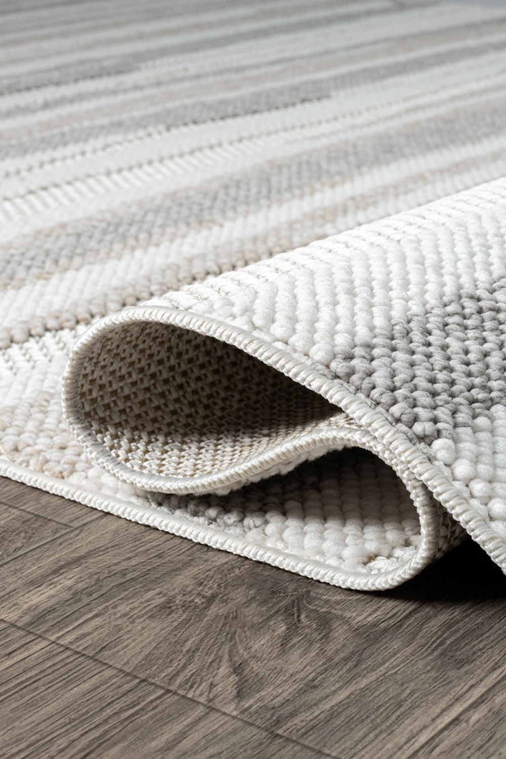 Krem Bej Gri Yumuşak Dokulu Halı Kilim Salon Mutfak Koridor Yolluk Dokuma Makine Halısı 005