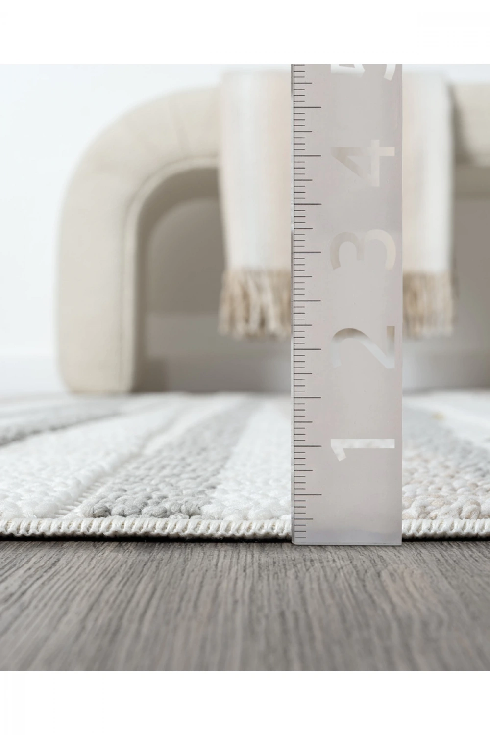 Krem Bej Gri Yumuşak Dokulu Halı Kilim Salon Mutfak Koridor Yolluk Dokuma Makine Halısı 005