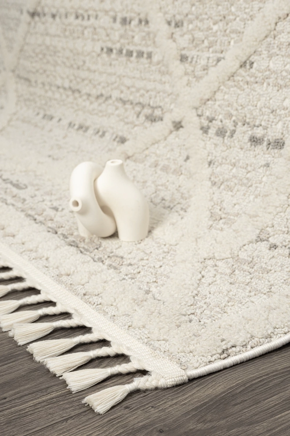 Krem Modern Desen Dokuma Halı Oturma Odası Salon Mutfak Antre Yolluk Halısı