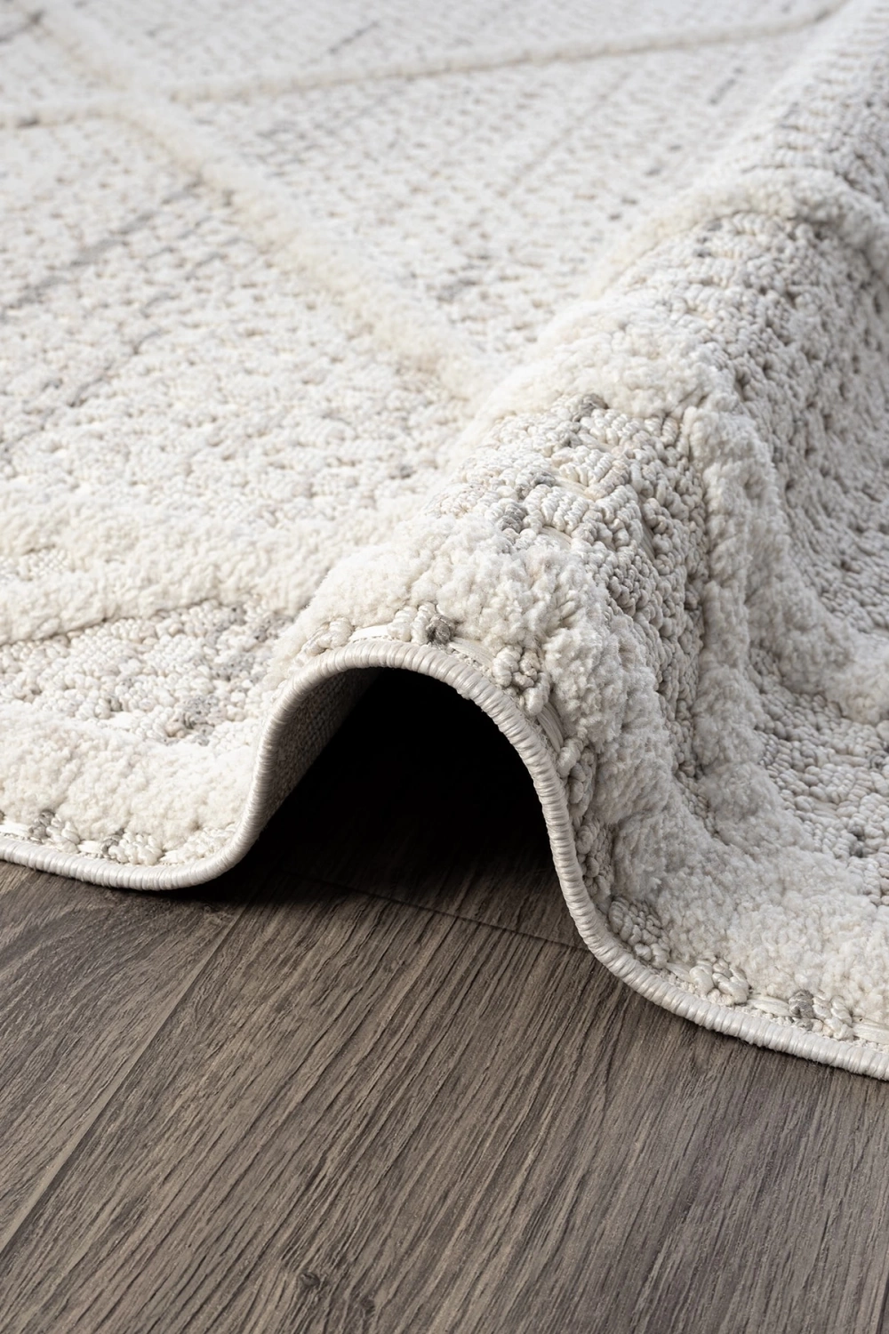 Krem Modern Desen Dokuma Halı Oturma Odası Salon Mutfak Antre Yolluk Halısı