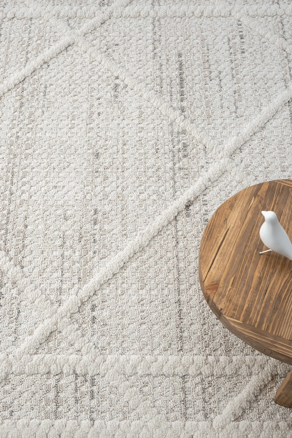 Krem Modern Desen Dokuma Halı Oturma Odası Salon Mutfak Antre Yolluk Halısı