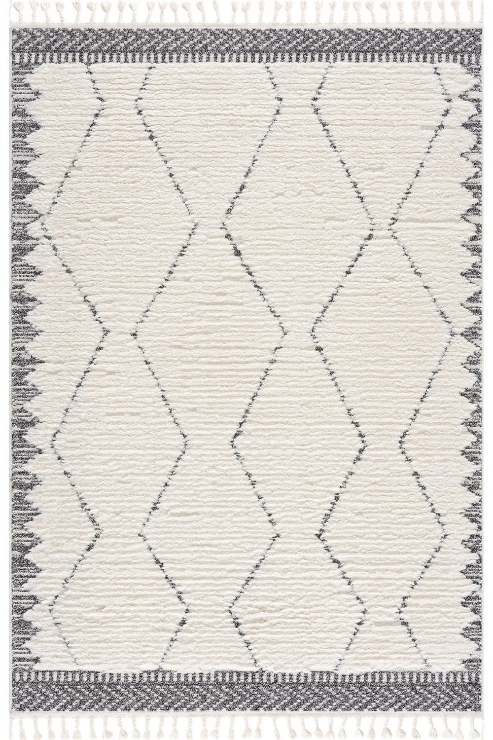 Beyaz Elite Bukleli Yumuşak Peluş Shaggy Dokuma Çocuk Odası Oturma Odası Salon Mutfak Halısı