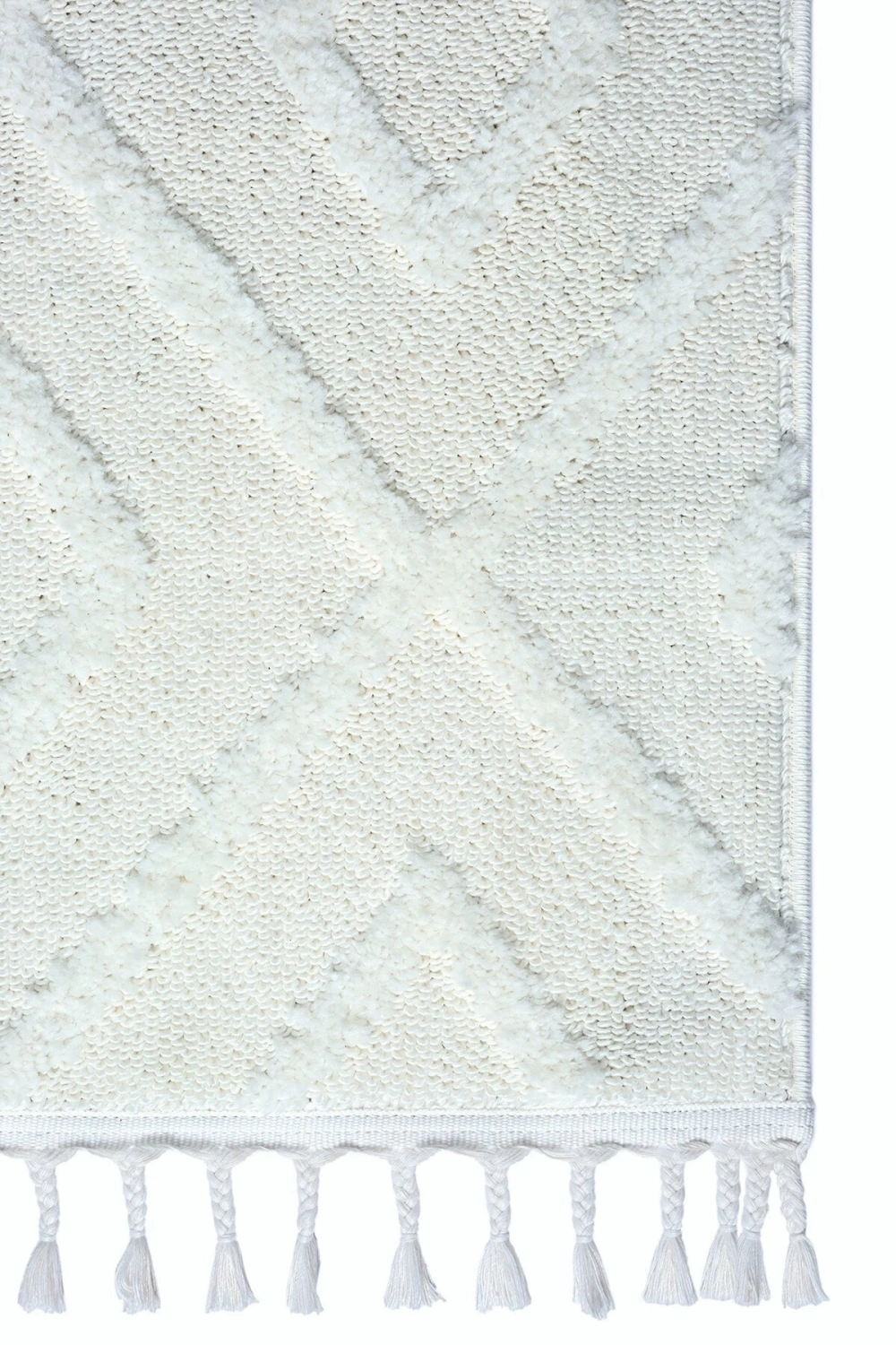 Krem Bukleli Yumuşak Dokuma Halı Yolluk Çocuk Odası Oturma Odası Salon Mutfak Halısı