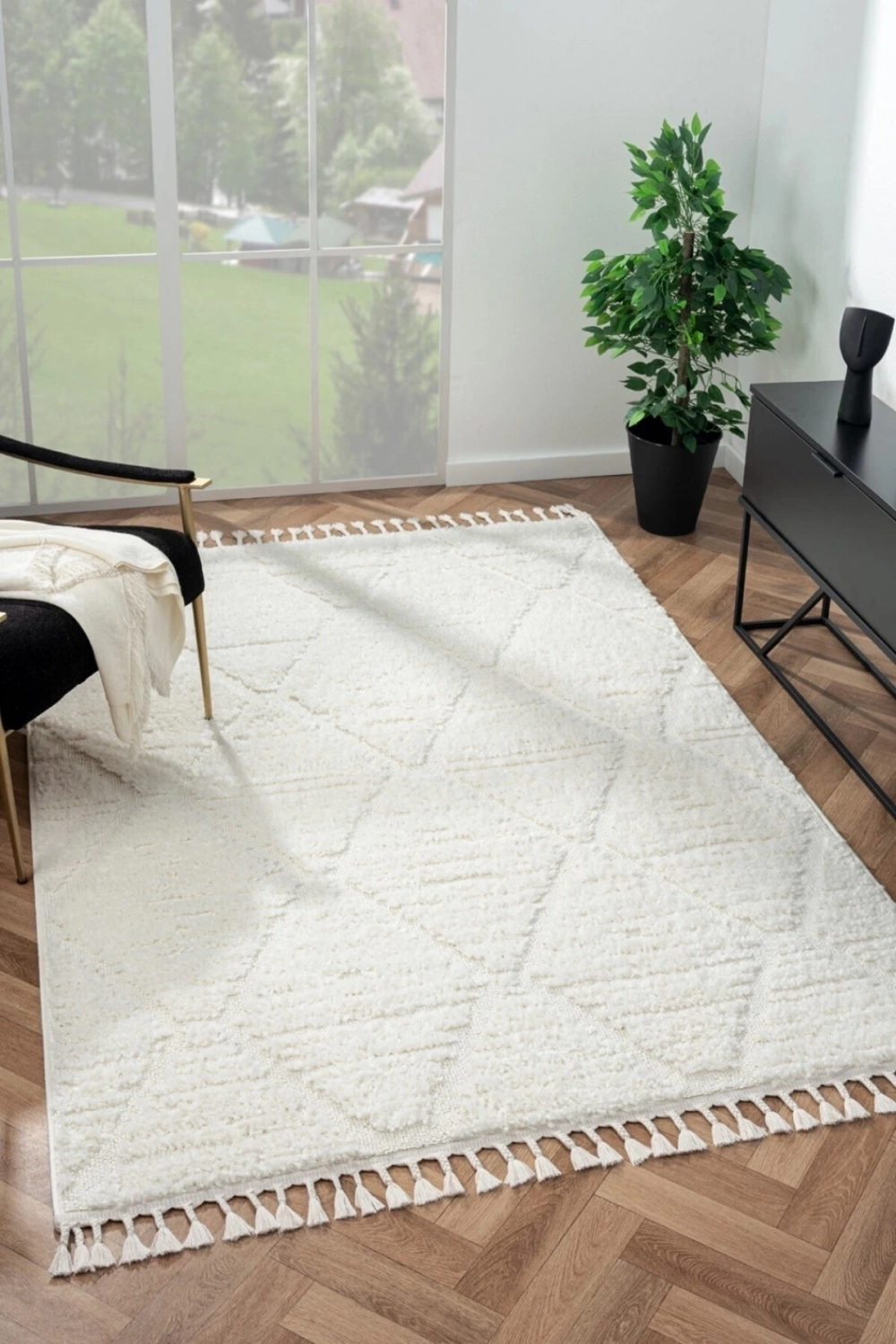 Yumuşak Peluş Selma Dokuma Halı Yolluk Çocuk Odası Oturma Odası Salon Mutfak Halısı