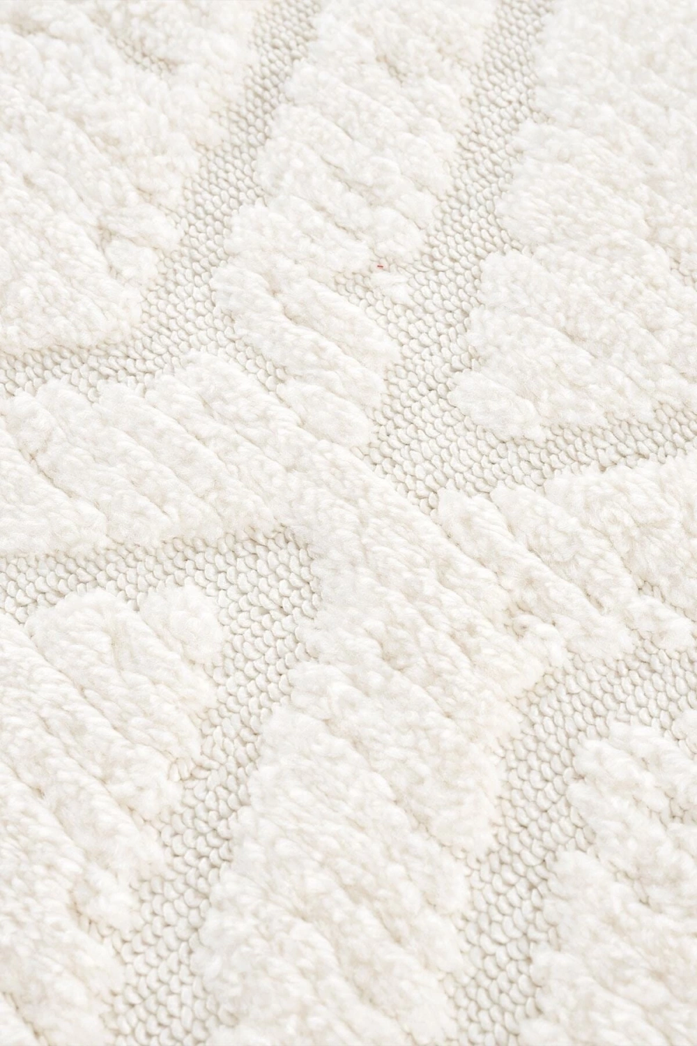 Krem Bukleli Yumuşak Dokuma Halı Yolluk Çocuk Odası Oturma Odası Salon Mutfak Halı