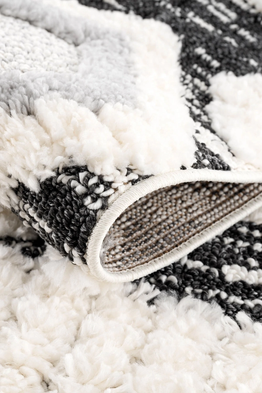 Elite Bukle Yumuşak Shaggy Selma Serisi Saçaklı Desenli Halı Kilim Salon Oturma Odası