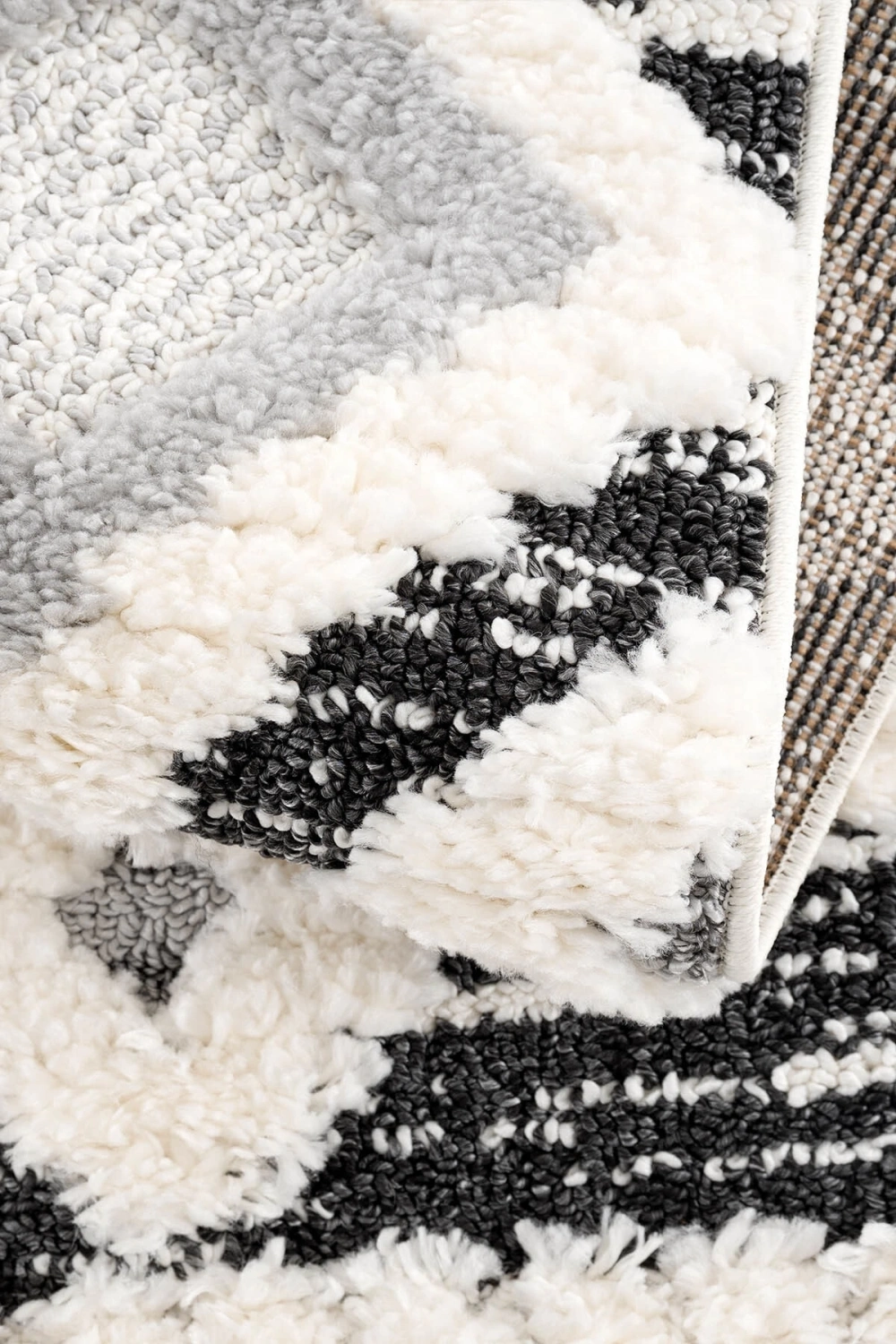 Elite Bukle Yumuşak Shaggy Selma Serisi Saçaklı Desenli Halı Kilim Salon Oturma Odası