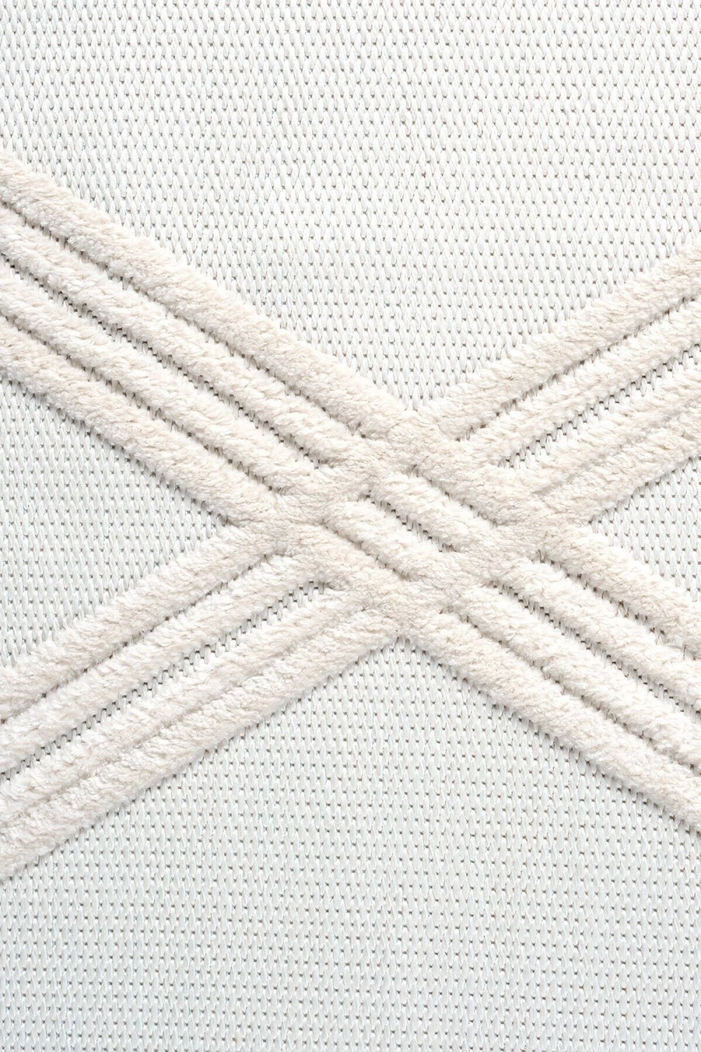 Krem Yumuşak Doku Halı Kilim Yıkanabilir Salon Mutfak Koridor Yolluk Dokuma Makine Halı AYAZ 07