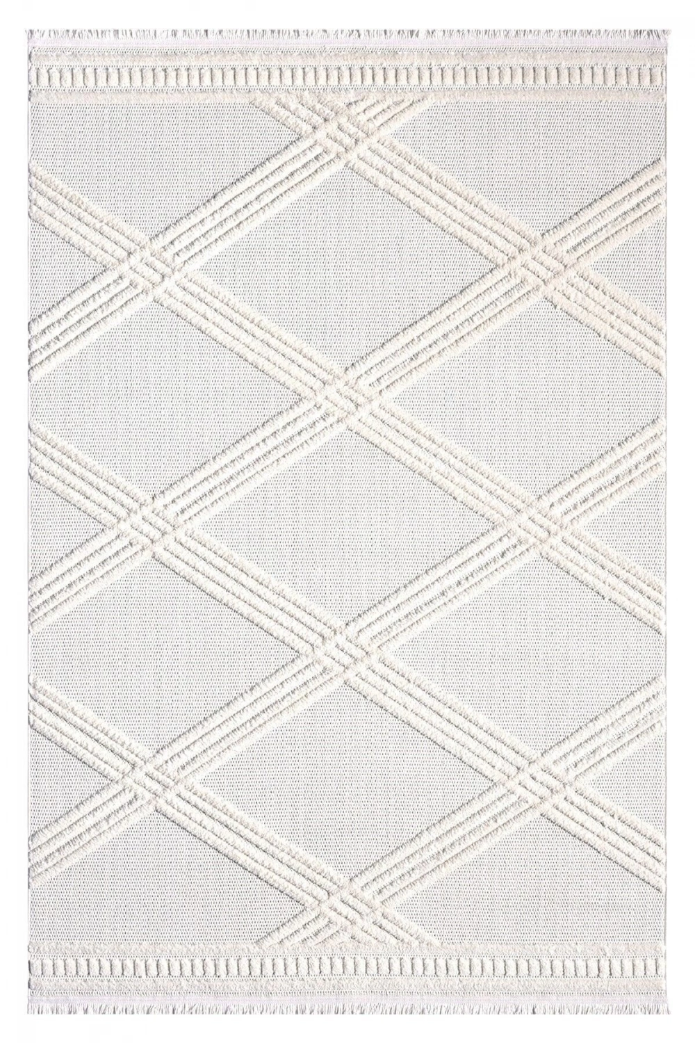 Krem Yumuşak Doku Halı Kilim Yıkanabilir Salon Mutfak Koridor Yolluk Dokuma Makine Halı AYAZ 07