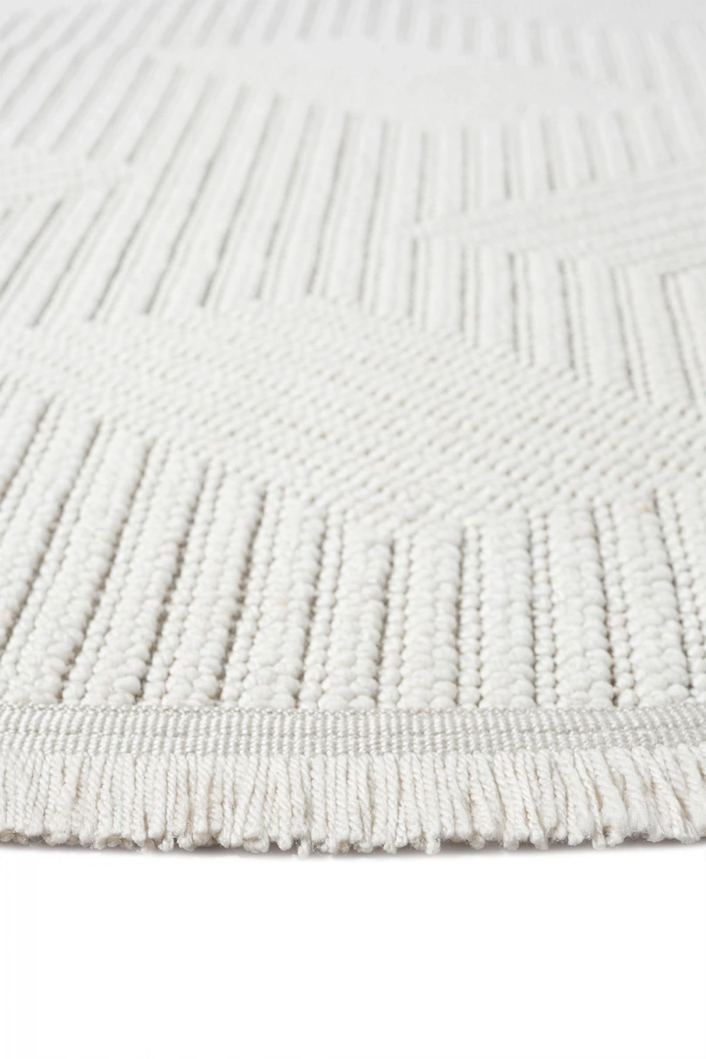 Beyaz Yumuşak Dokulu Daire Halı Kilim Salon Mutfak Koridor Yolluk Dokuma Makine Halısı 001 DAİRE