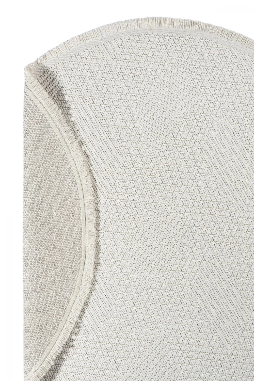 Beyaz Yumuşak Dokulu Daire Halı Kilim Salon Mutfak Koridor Yolluk Dokuma Makine Halısı 001 DAİRE