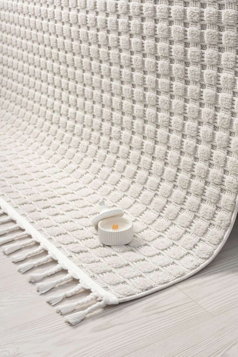 Krem Yumuşak Dokulu Halı Salon Oturma Odası Mutfak Yatak Çocuk Odası Yolluk Dokuma Makine Halısı