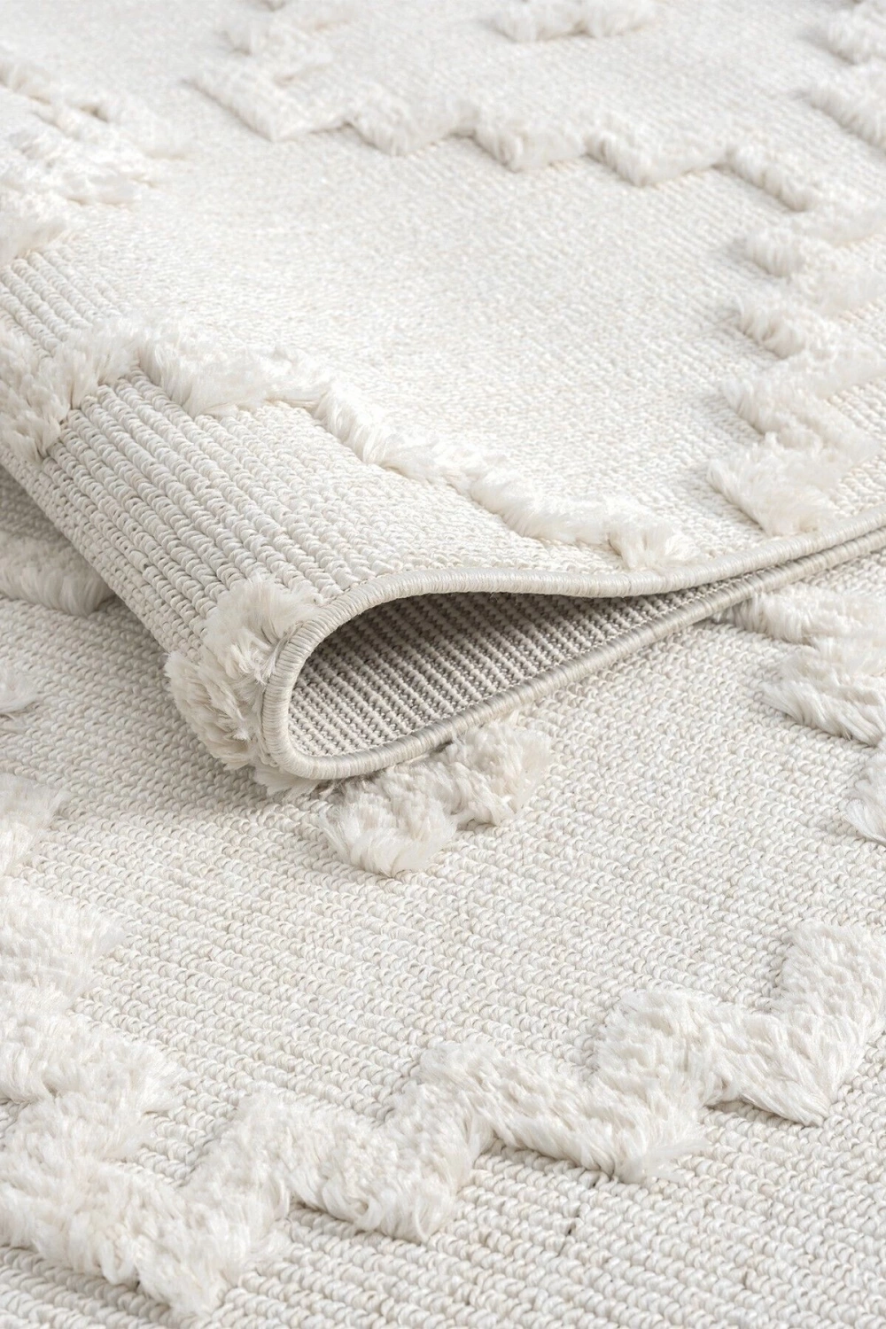 Krem Renk Modern Dokuma Halı Yolluk Antre Oturma Odası Salon Mutfak Halısı