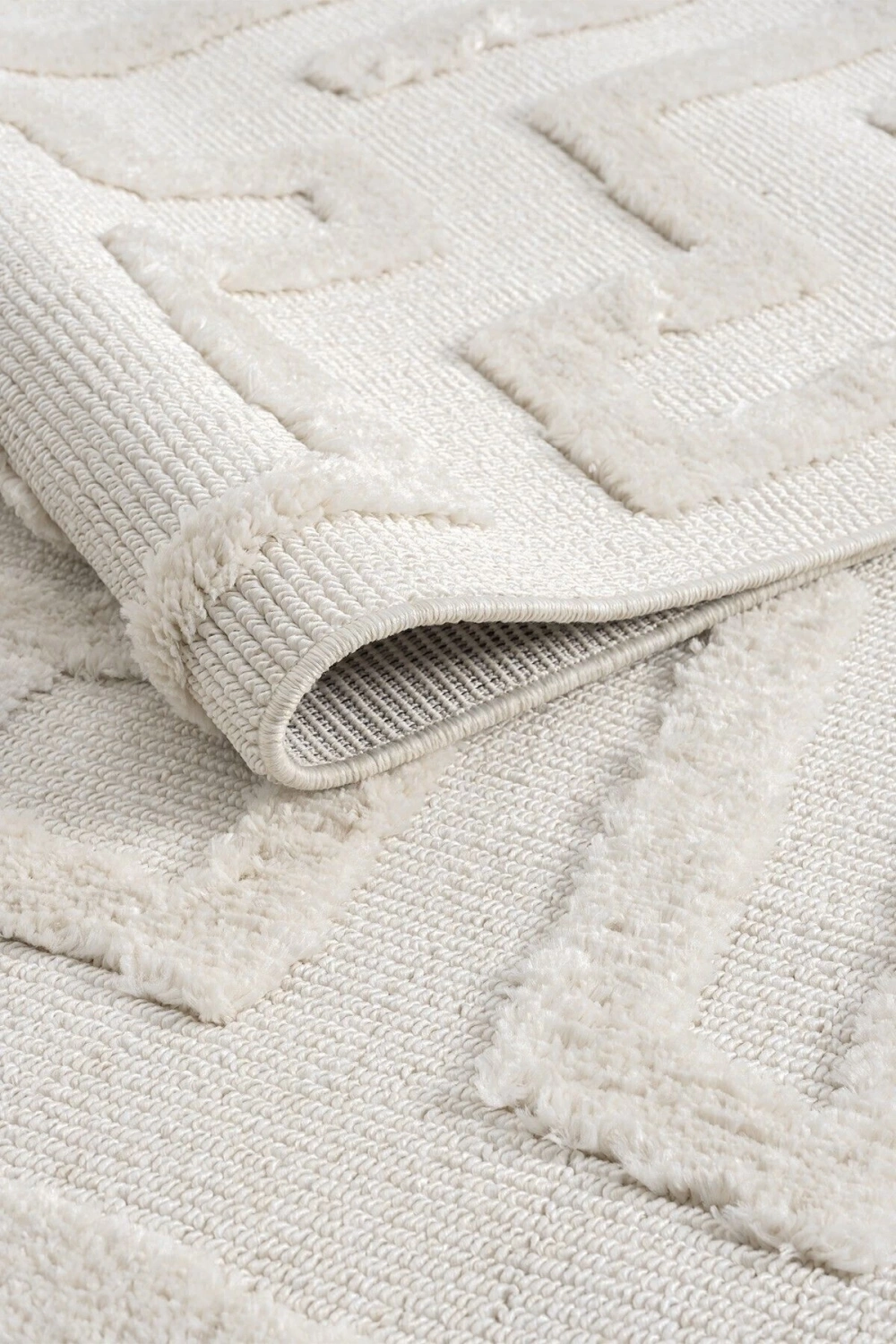 Krem Renk Modern Dokuma Halı Yolluk Antre Oturma Odası Salon Mutfak Halısı