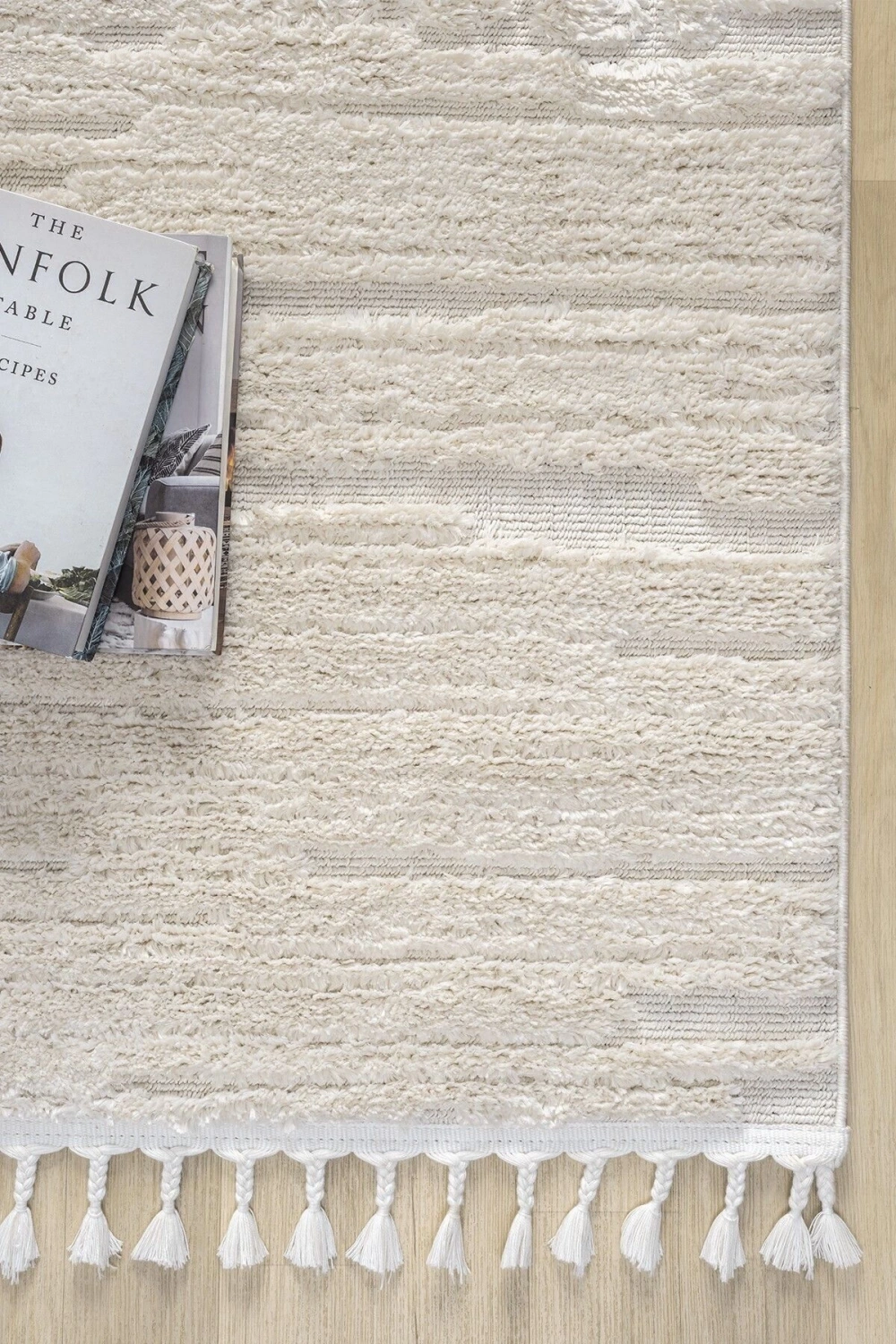 Krem Renk Modern Dokuma Halı Yolluk Antre Oturma Odası Salon Mutfak Halısı