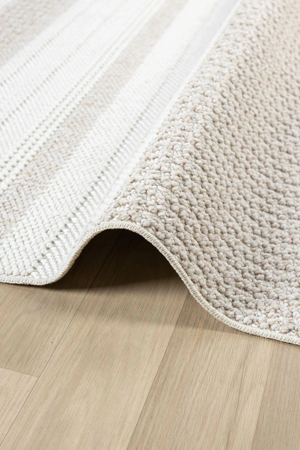 Krem Bej Yumuşak Dokulu Halı Kilim Salon Mutfak Koridor Yolluk Dokuma Makine Halısı 0015