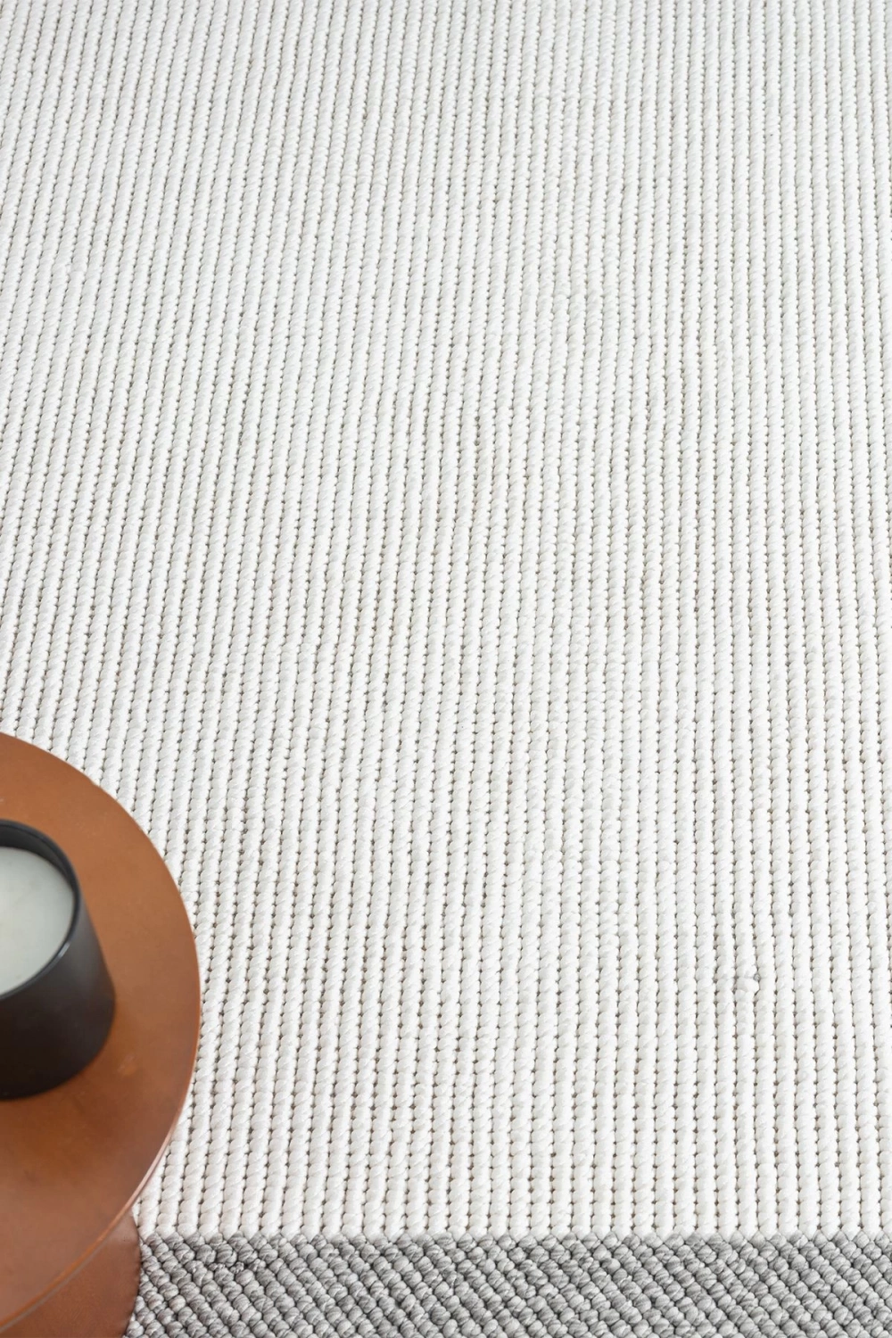 Beyaz Gri Yumuşak Dokuma Halı Bordürlü Salon Mutfak Koridor Yolluk Dokuma Makine Halısı 0020