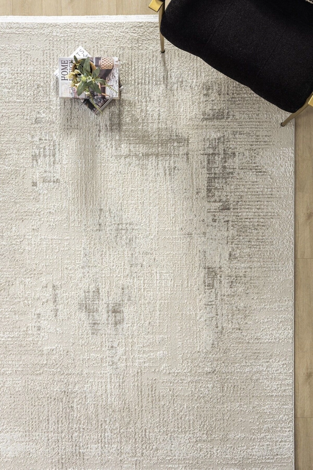 Modern Dokuma Halı Yıkanabilir Yolluk Oturma Odası Halısı Salon Halısı Mutfak Halısı GRİ