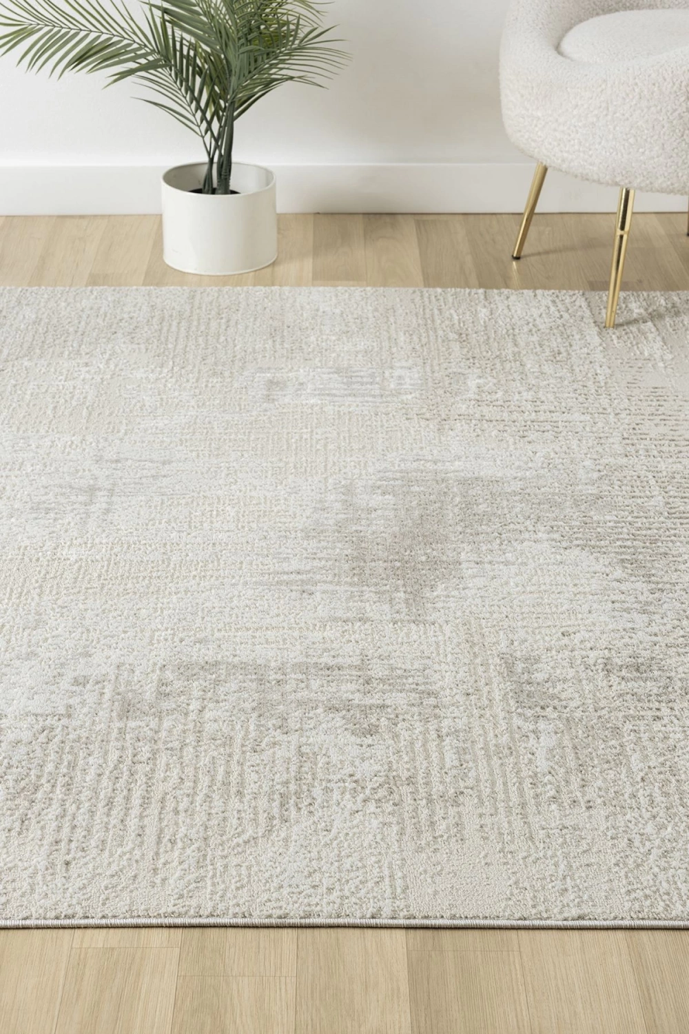 Modern Dokuma Halı Yıkanabilir Yolluk Oturma Odası Halısı Salon Halısı Mutfak Halısı GRİ