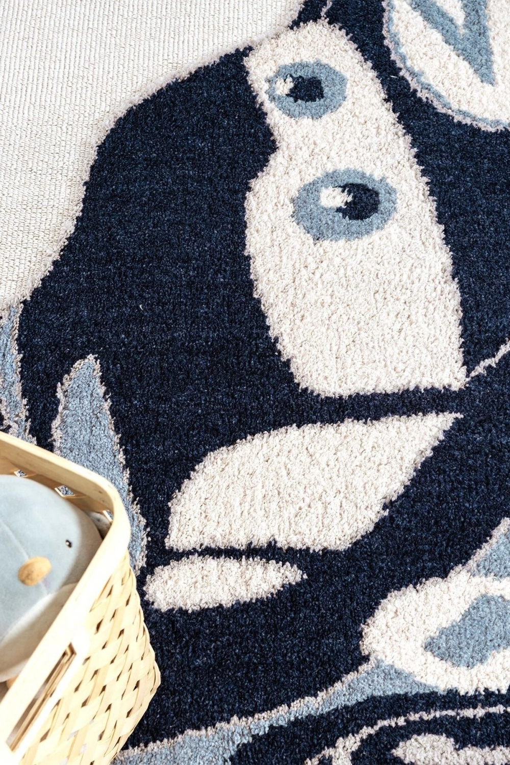 Yumuşak Bukleli Krem Mavi Araba Figürlü Dokuma Halı Bebek Odası Çocuk Odası Genç Odası Halısı 14