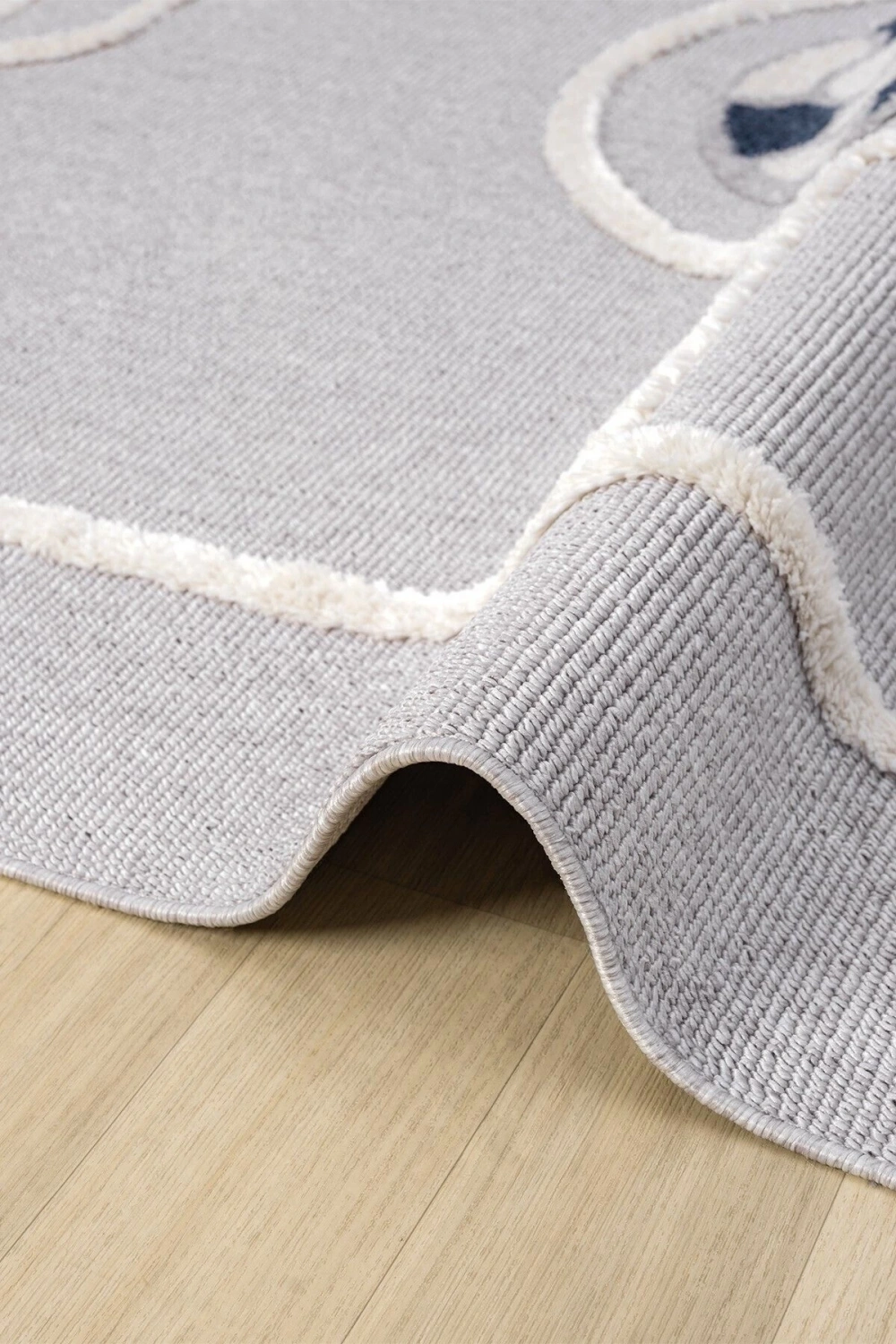 Futbol Sahası Gri Halı Yumuşak Bukleli Dokuma Halı Bebek Odası Çocuk Odası Genç Odası Halısı 15