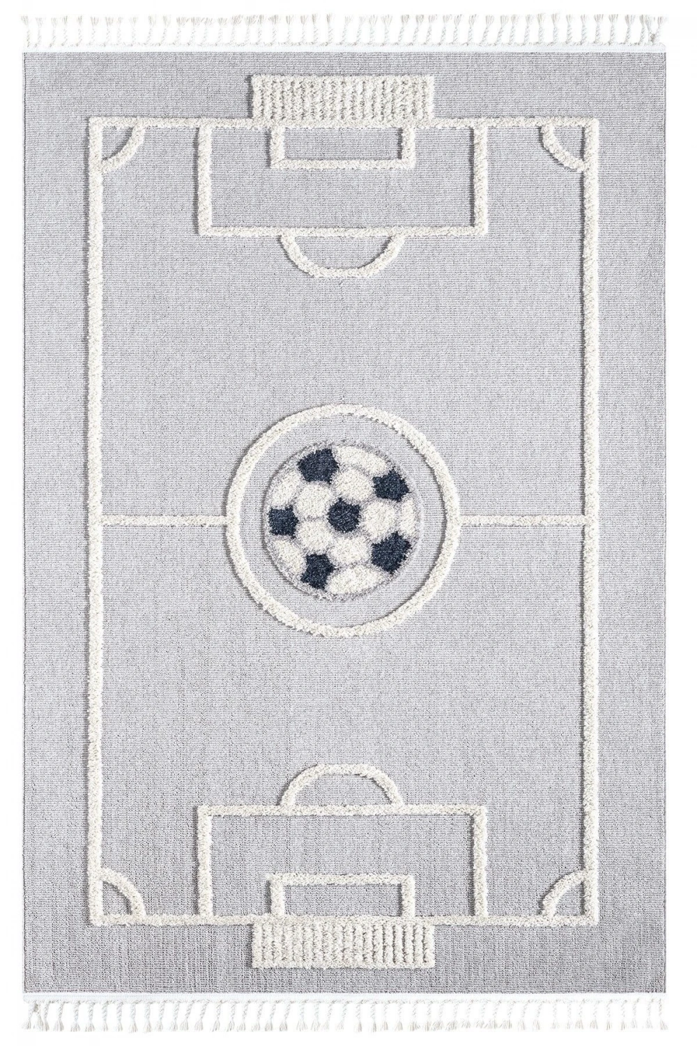 Futbol Sahası Gri Halı Yumuşak Bukleli Dokuma Halı Bebek Odası Çocuk Odası Genç Odası Halısı 15