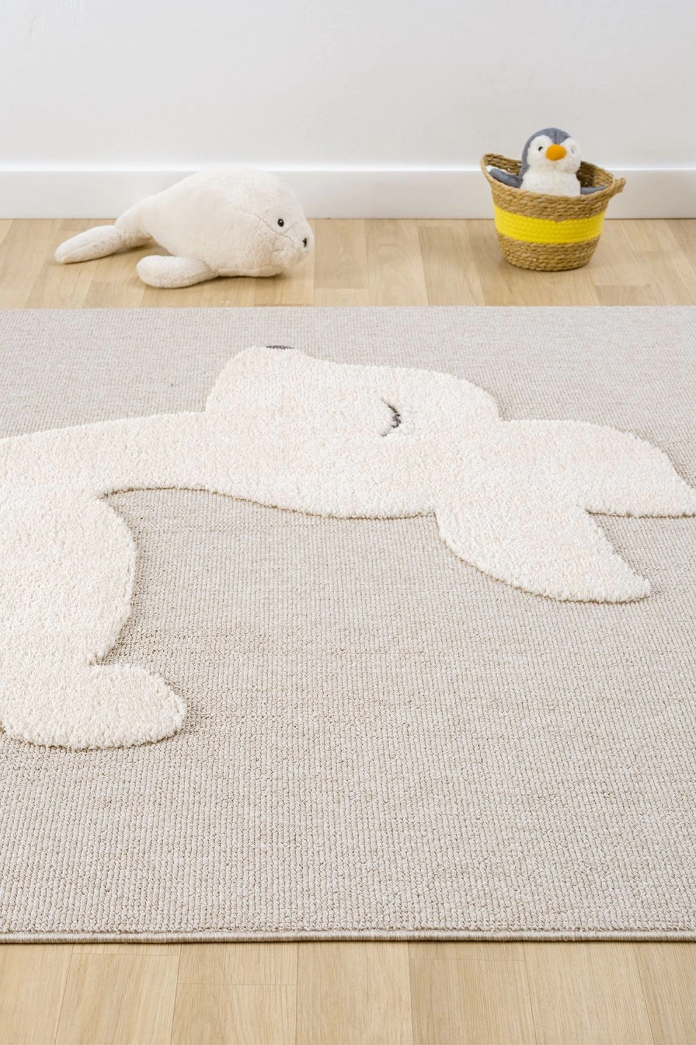 Bej Krem Yumuşak Bukleli Dokuma Halı Bebek Odası Çocuk Odası Genç Odası Halısı 18