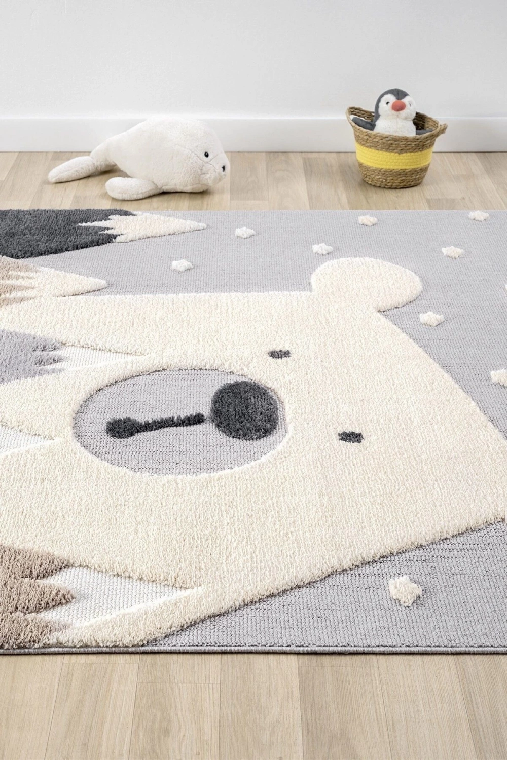 Ayıcıklı Yumuşak Bukleli Dokuma Halı Bebek Odası Çocuk Odası Genç Odası Halısı 17