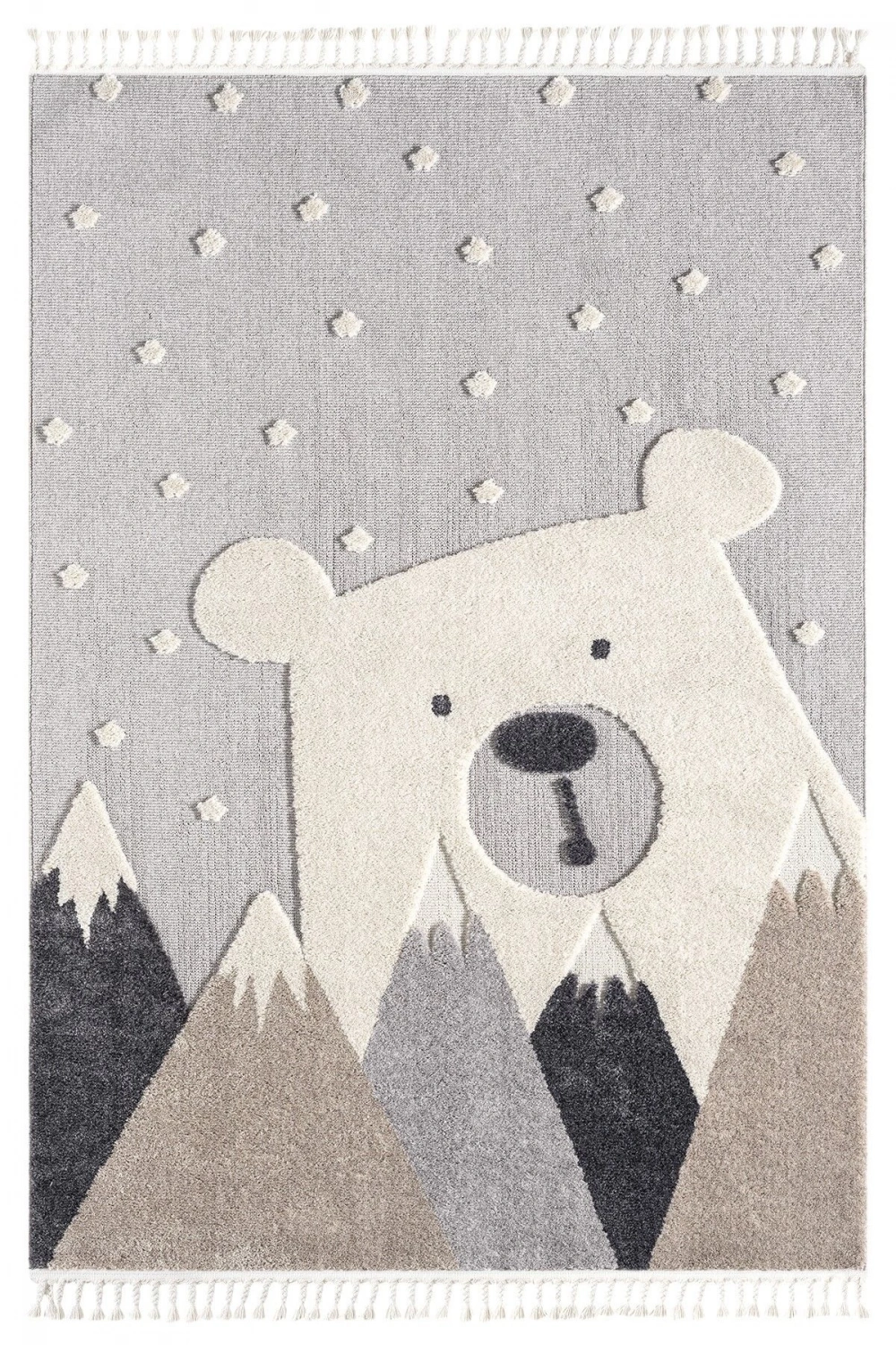 Ayıcıklı Yumuşak Bukleli Dokuma Halı Bebek Odası Çocuk Odası Genç Odası Halısı 17